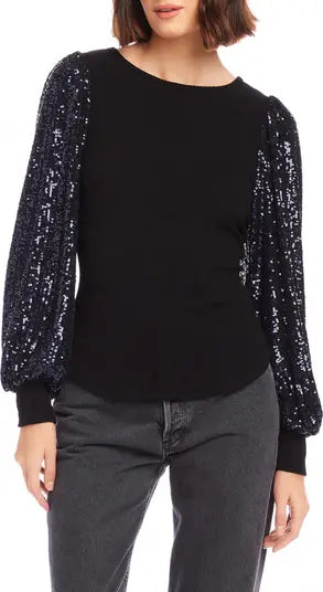 Fifteen Twenty Navy Sequin Bishop