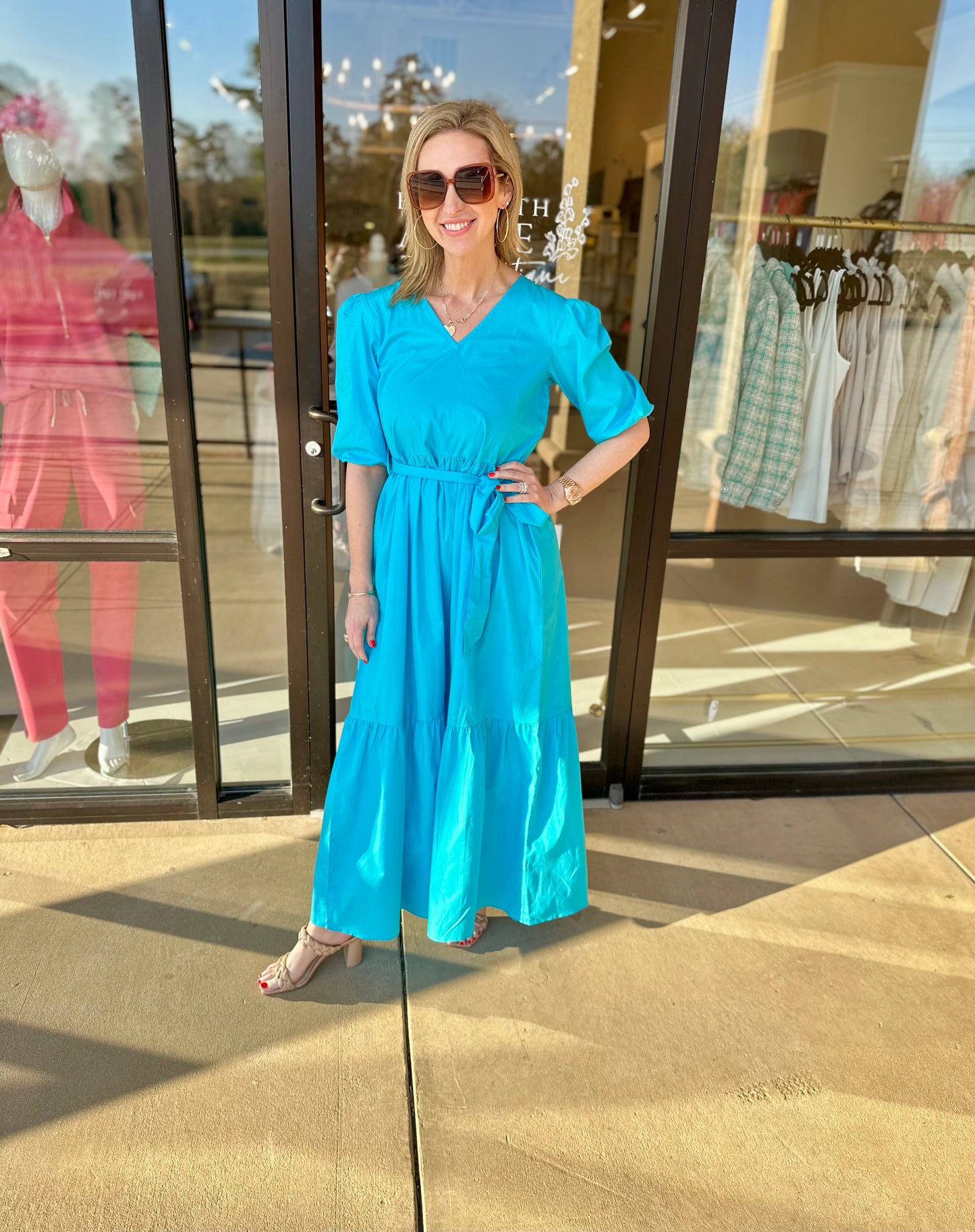 Maude Vivante Melina Dress Aqua