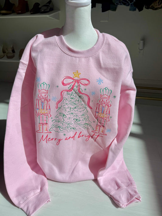 Merry and Bright Nutcracker Sweatshirt