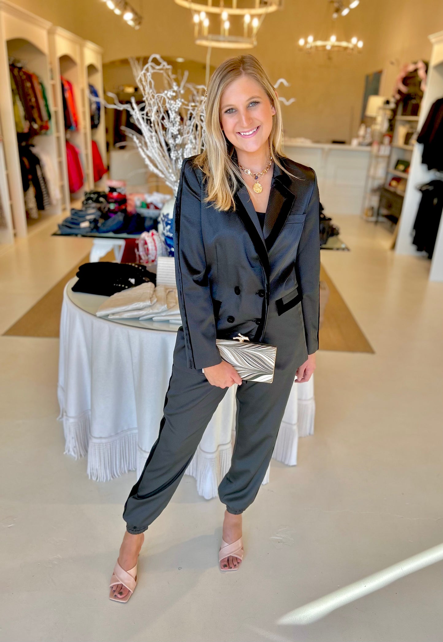 Emily McCarthy Bristol Blazer- Tuxedo Black