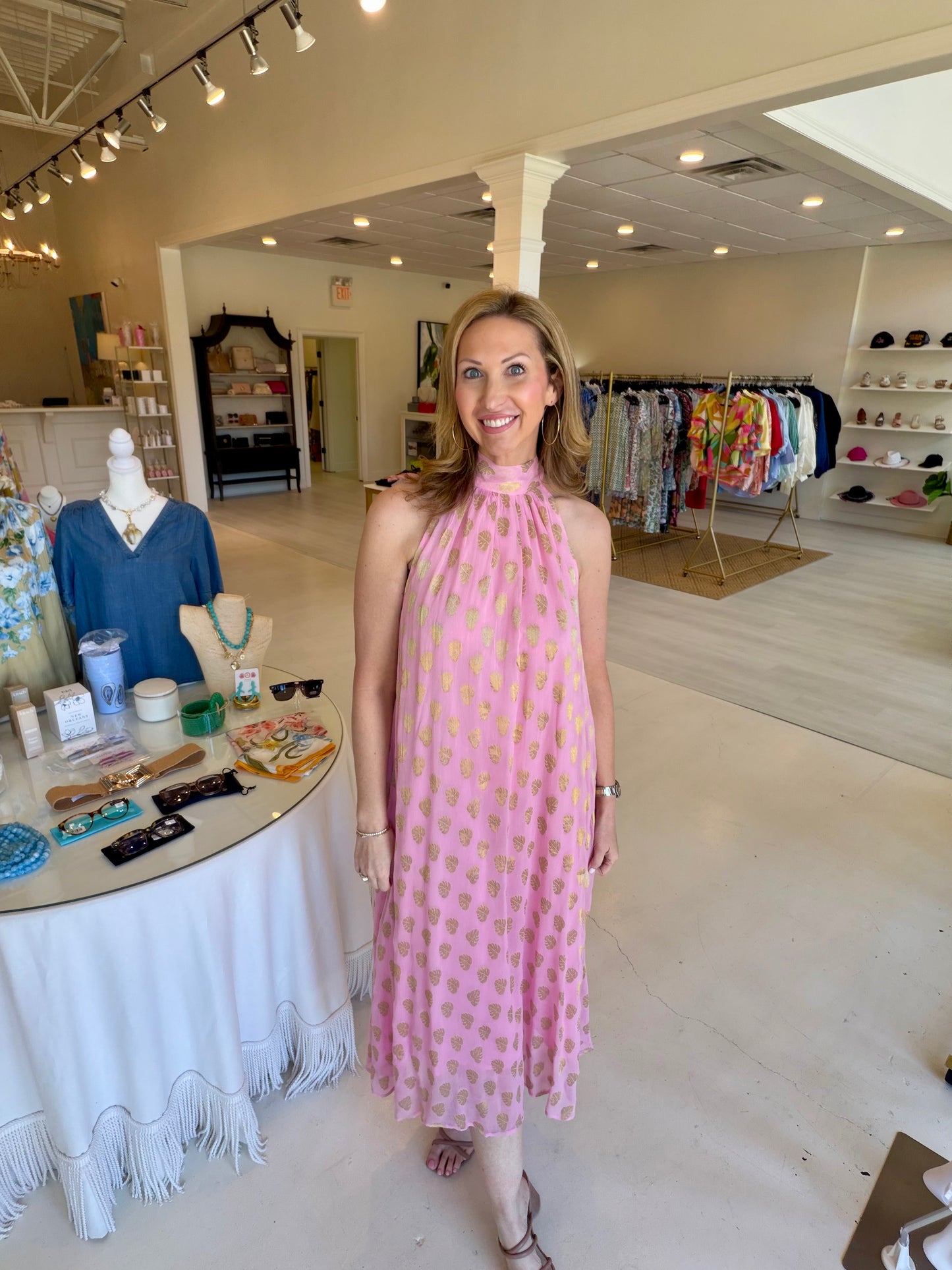 Holly Shae Blythe Dress Pink Palm
