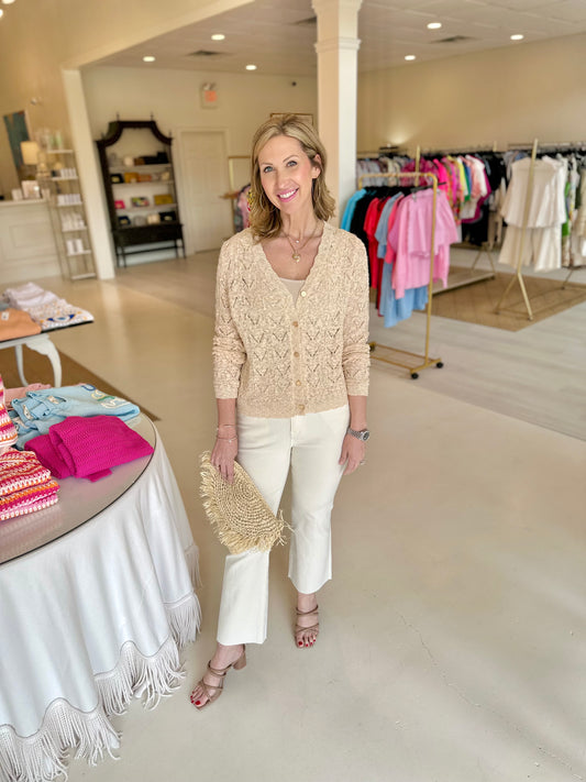 Esqualo Fancy Knit Cardigan