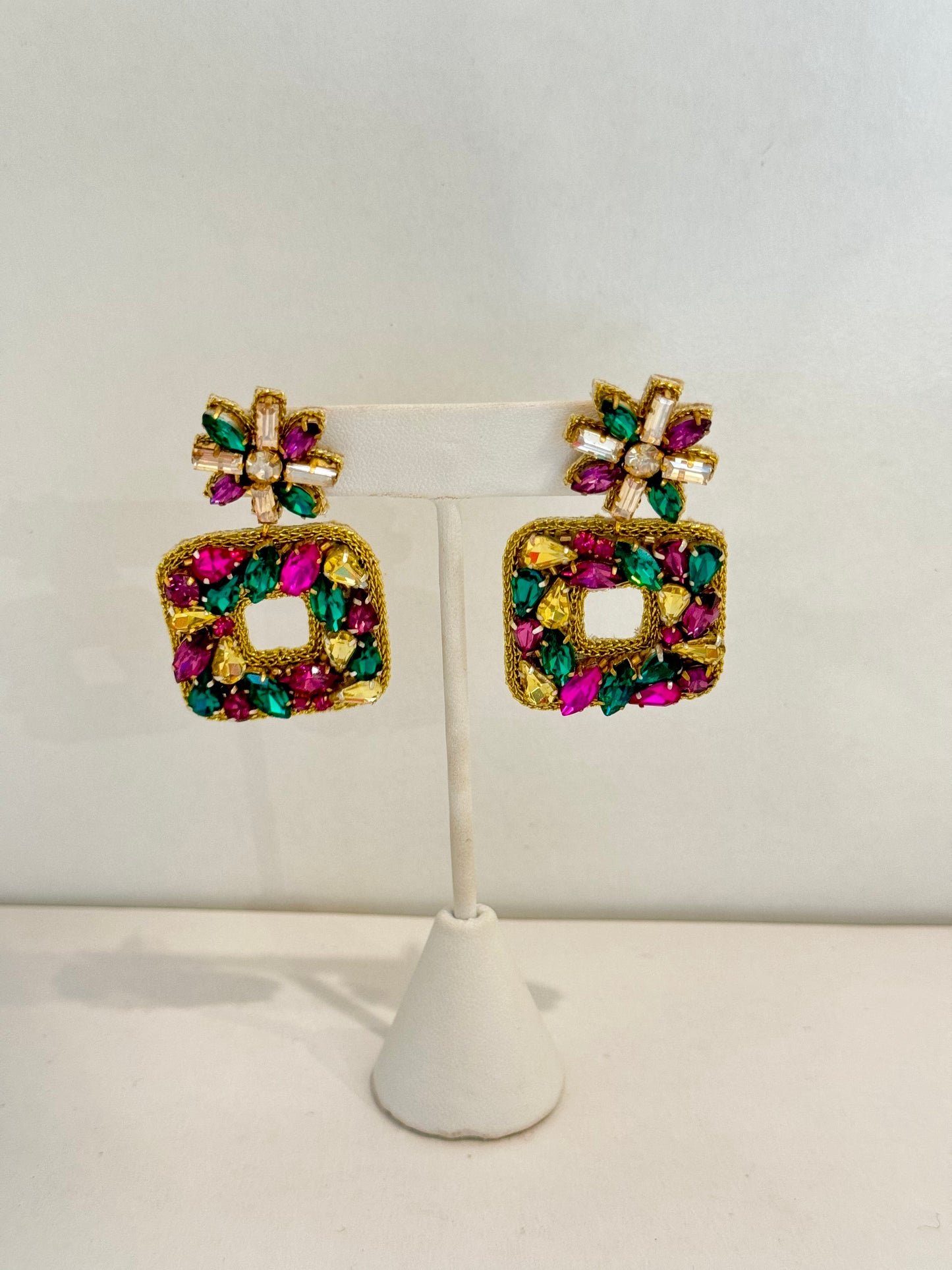 EAB Favorites Mardi Gras Jeweled Earrings