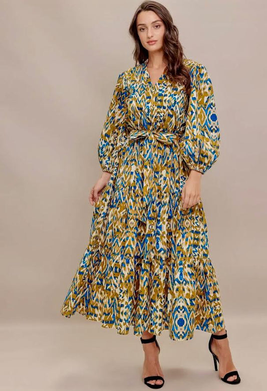 EAB Favorites Woven Midi Dress - Camel Brown