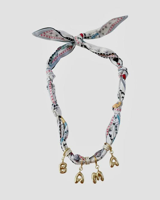 EAB Favorites Bama Bubble Letter Scarf Necklace