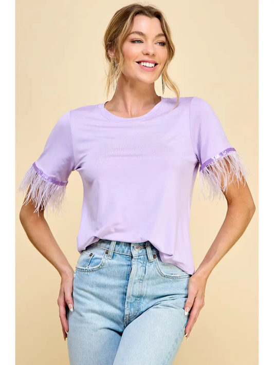 EAB Favorites Lavender Feather Tee
