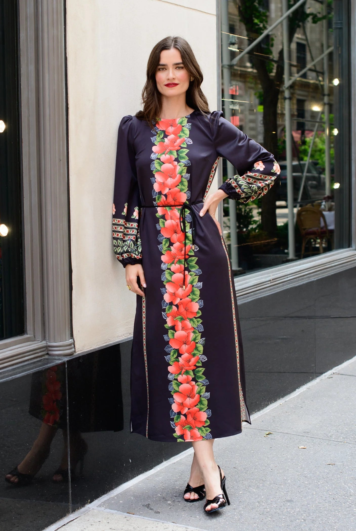 Elizabeth James Dawn Maxi Dress in Garland Stripe