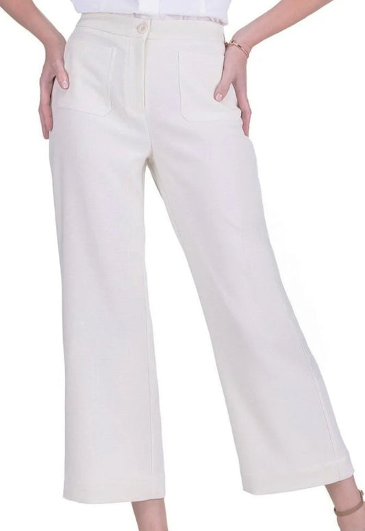 Ivory Pocket Crop Pant