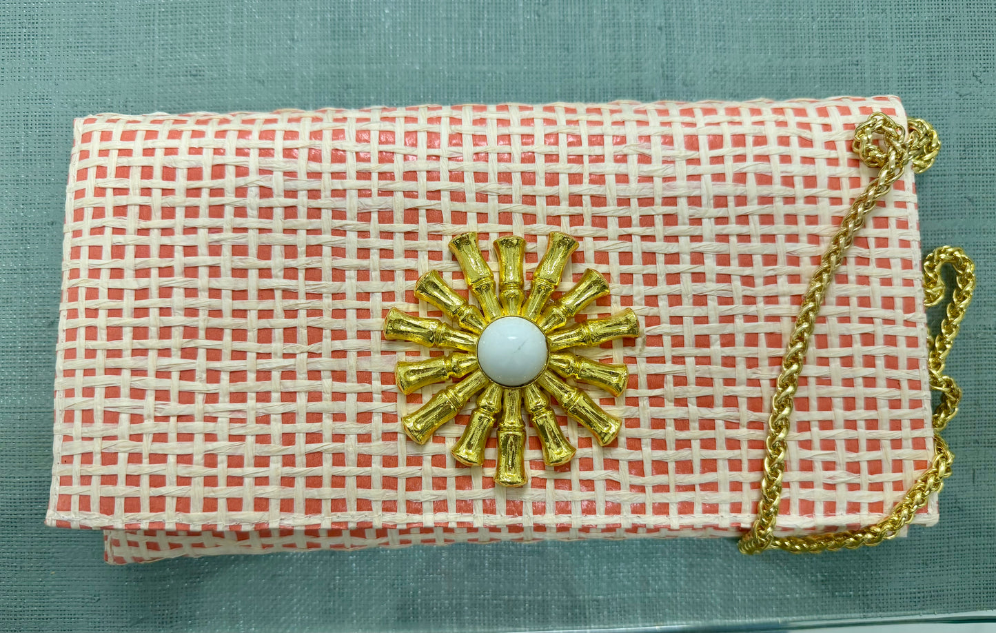 Garland Bag Woven Clutch