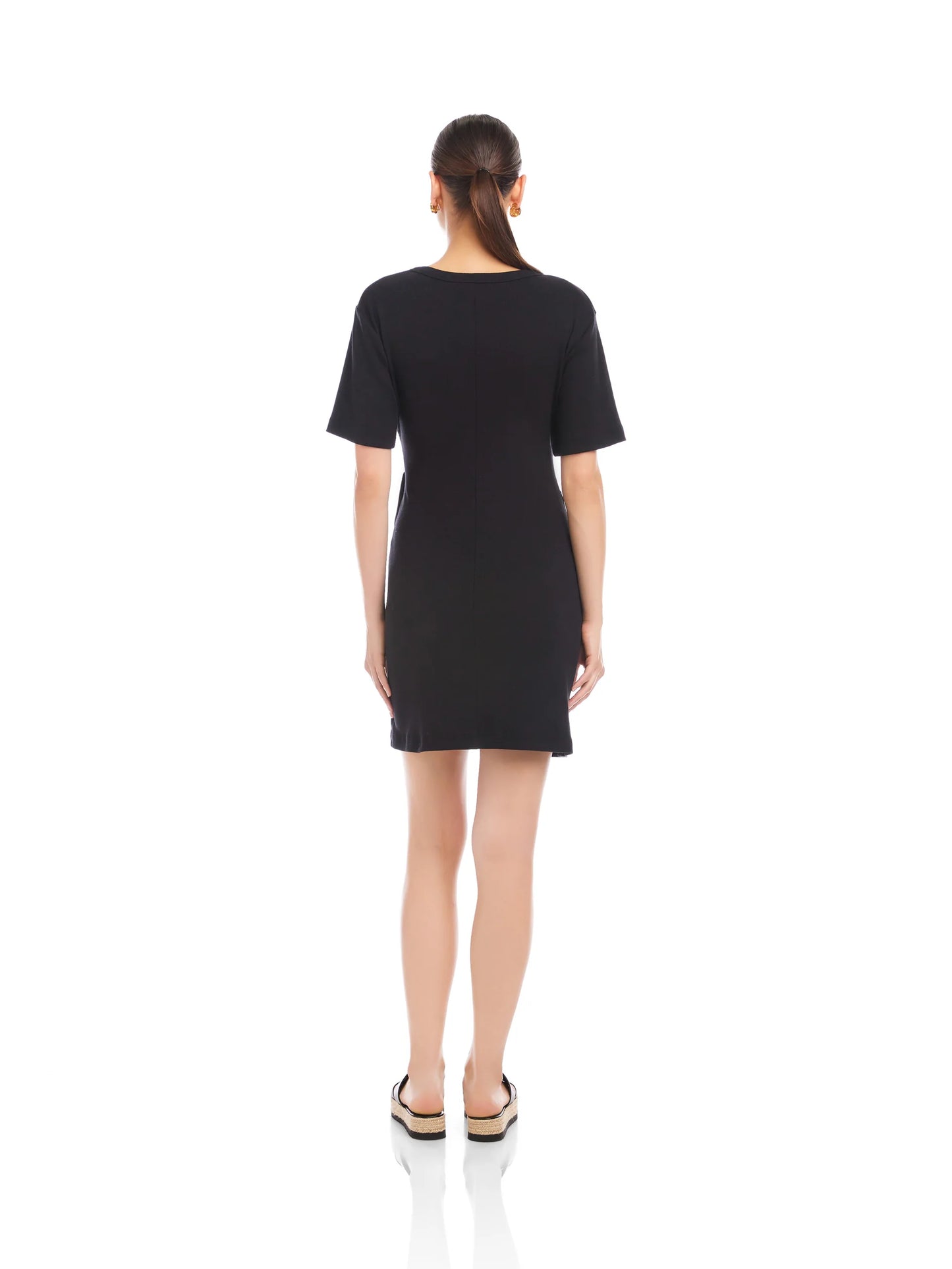 Fifteen Twenty Side-Knot Dress - Black