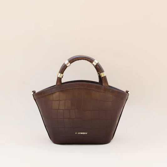 J. Lowrey Mini Tote - Expresso Croc