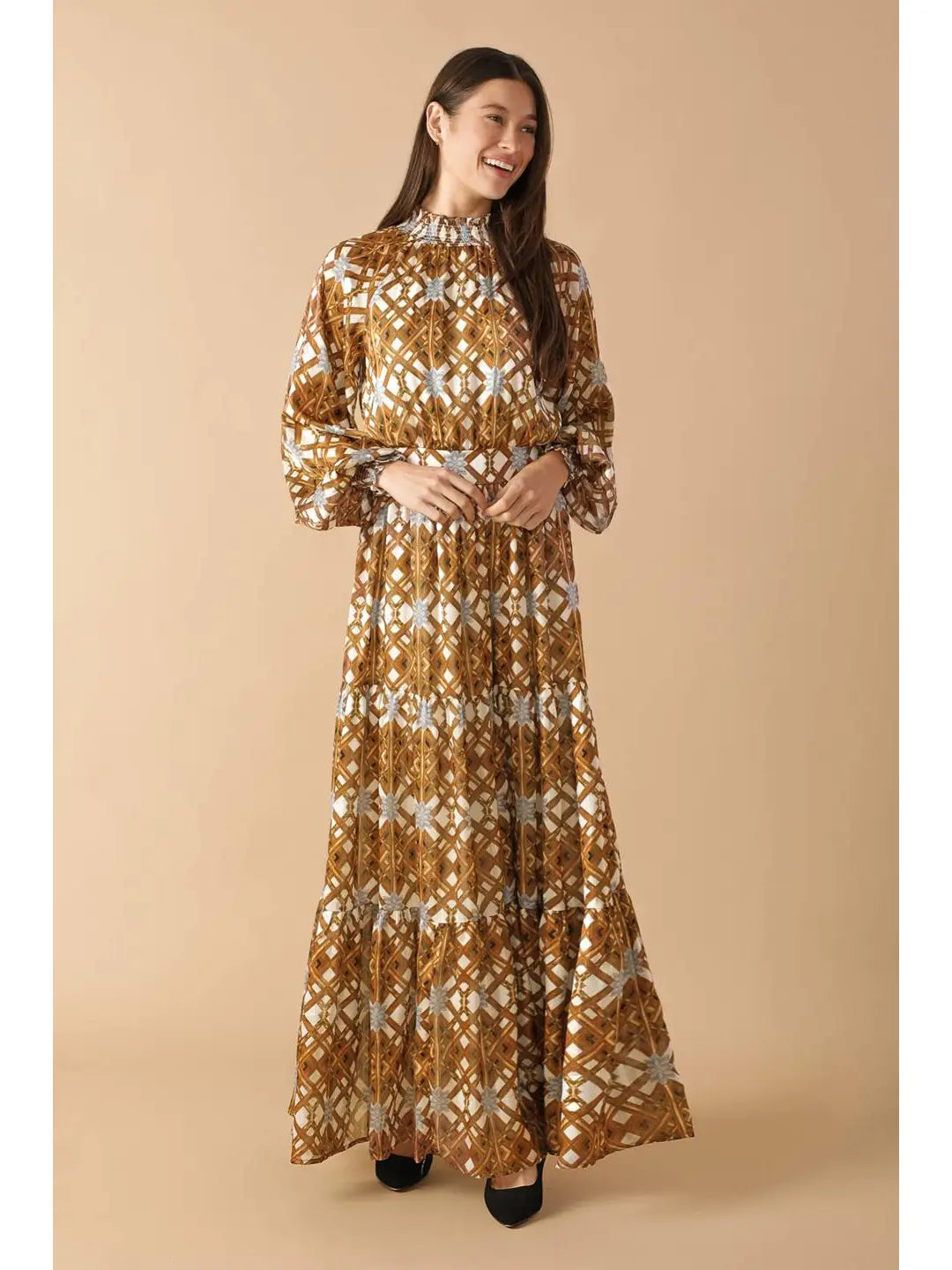 Printed Woven Maxi Dress - Contemporary