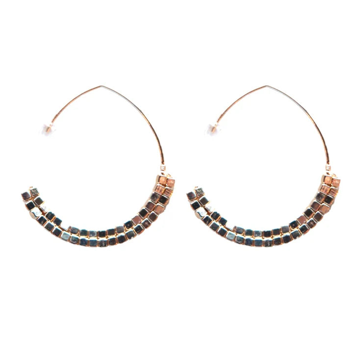 St Armands Gold Beaded Threader Earrings