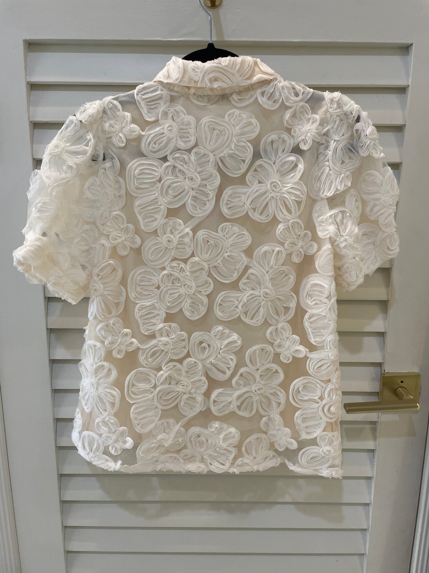 Joy Joy Soutache Blouse - Ivory