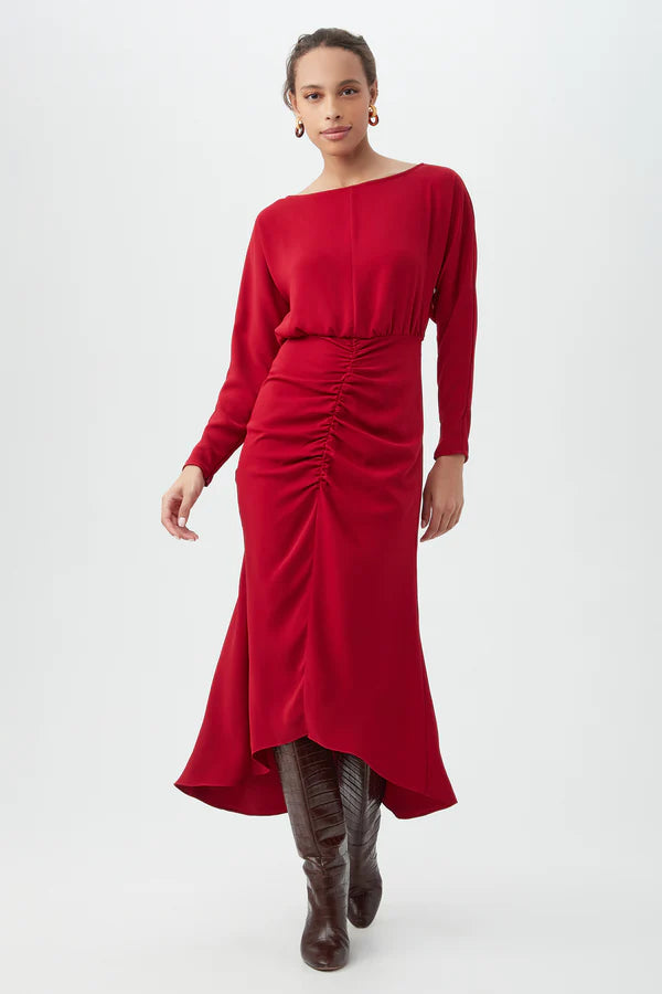 Trina Turk Behati Midi Dress - Roselle Red