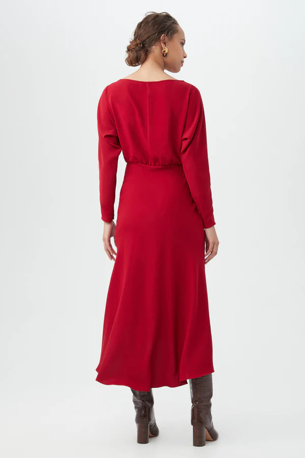 Trina Turk Behati Midi Dress - Roselle Red