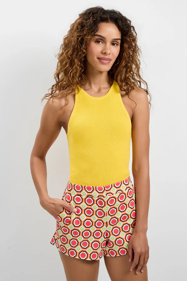 Trina Turk Intercontinental Tank - Lambretta Lemon