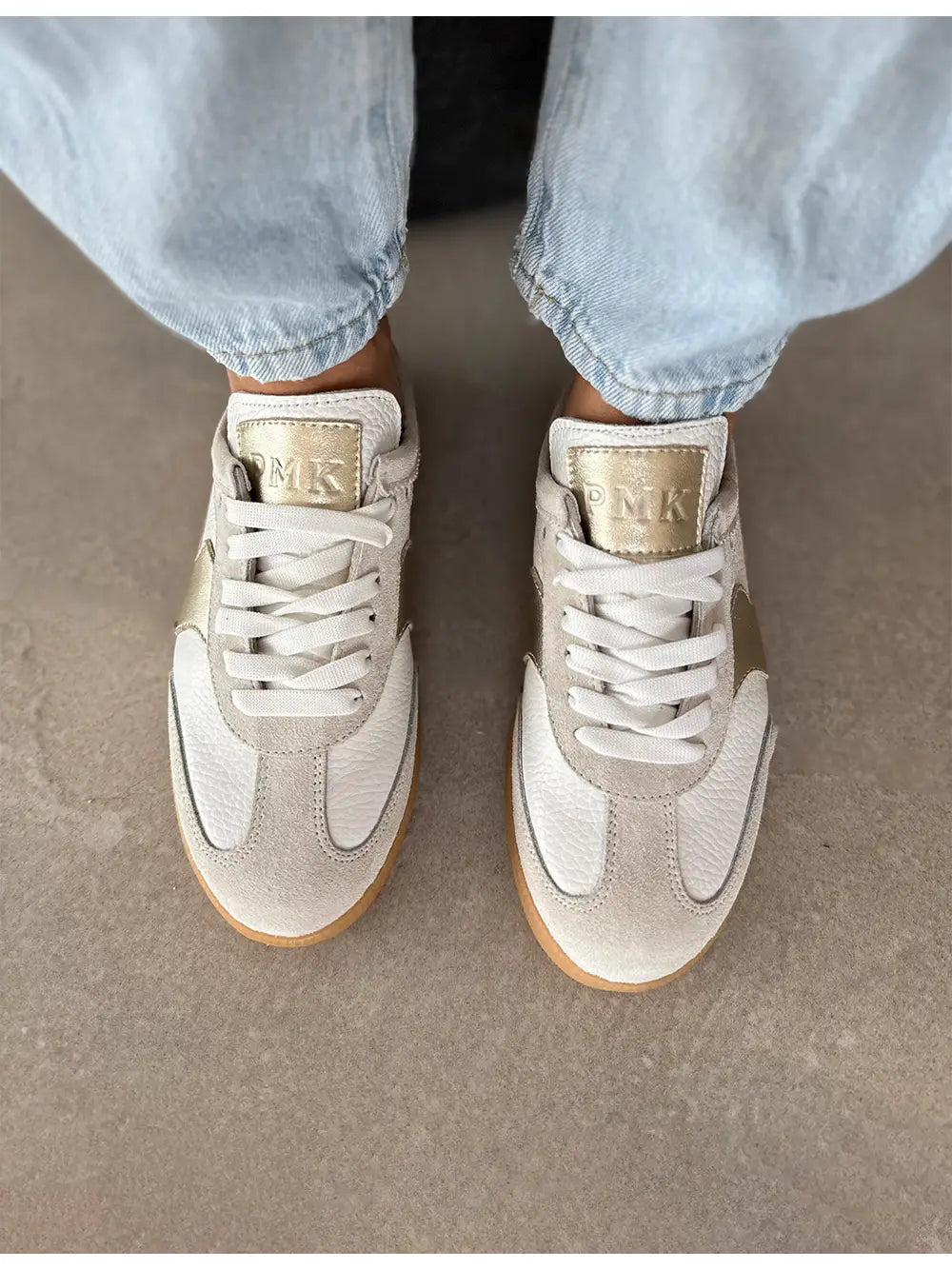 Premium Leather Sneaker - Velia White