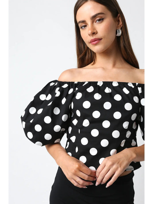 Monique Polka Dot Top
