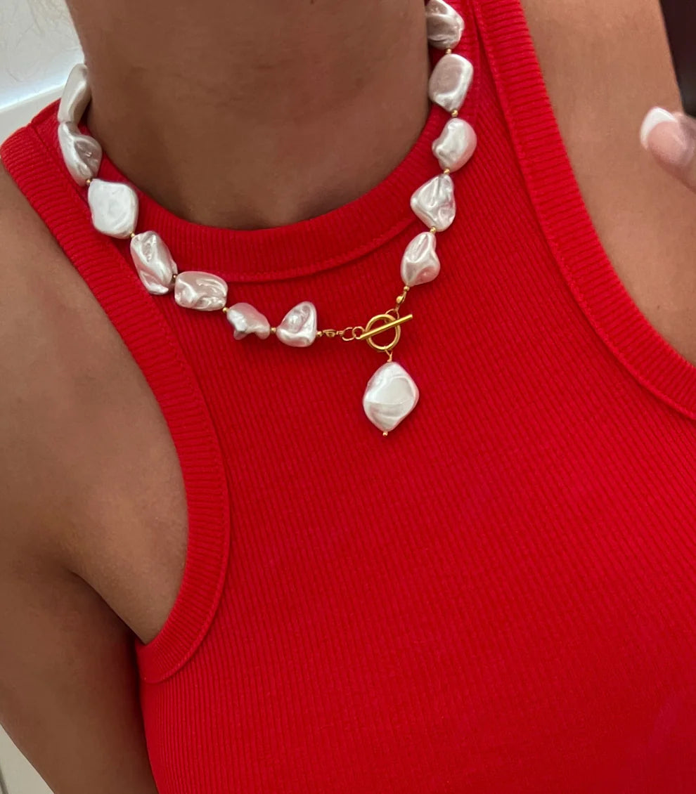 Chan Sutt Chunky Pearl Necklace