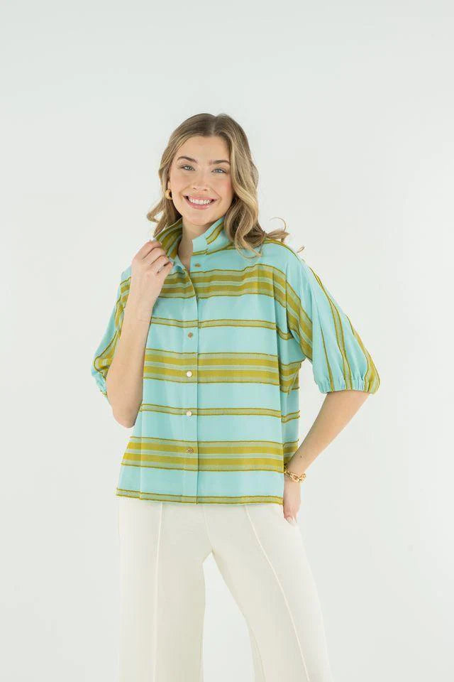 Emily McCarthy Bonny Top - Fringe Stripe
