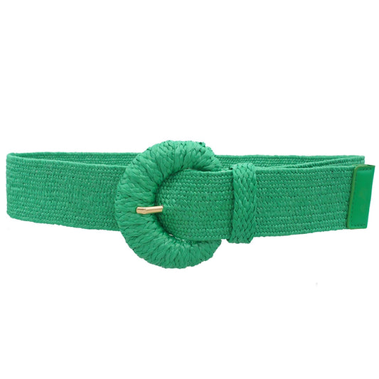 Wrapped Halfmoon Elastic Straw Belt