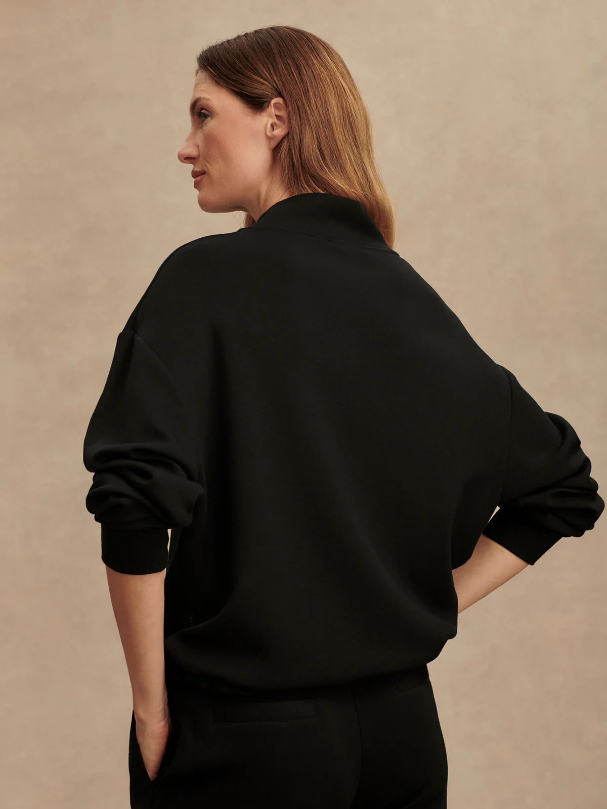 Varley Betsy Sweat Top - Black