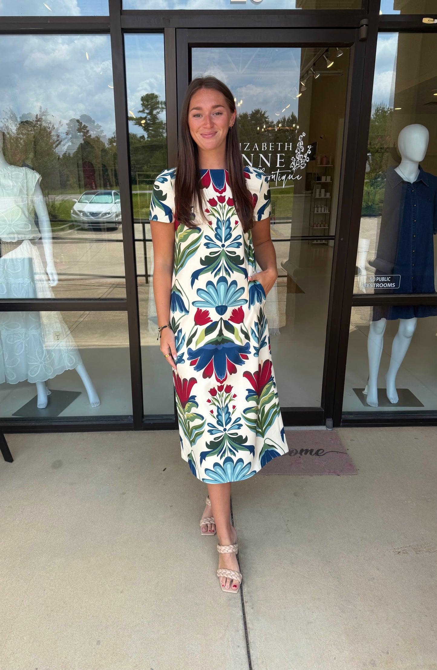 Mestiza Adria Convertible Midi Dress - Ornamented Lattice