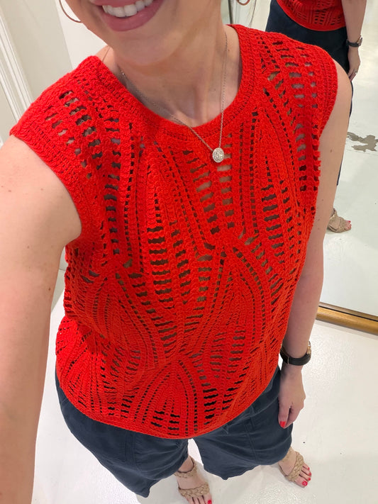 Melissa Nepton Dali Sweater - Bright Red