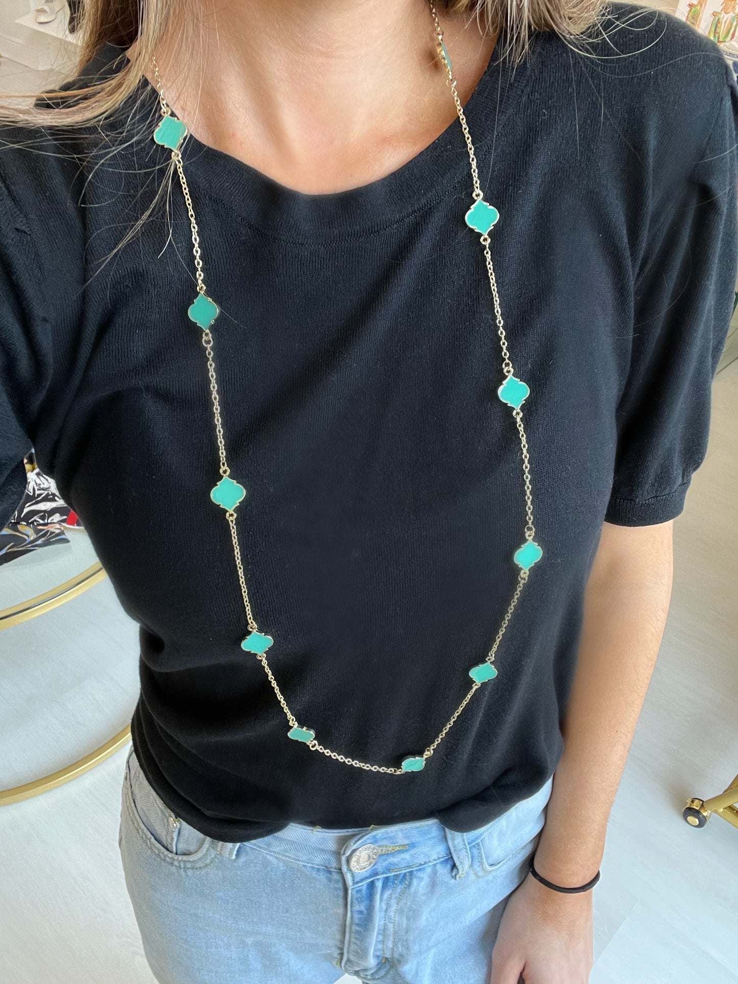 EAB Favorites Long Spade Necklace