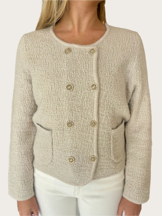 Jade Oat Knitted Jacket