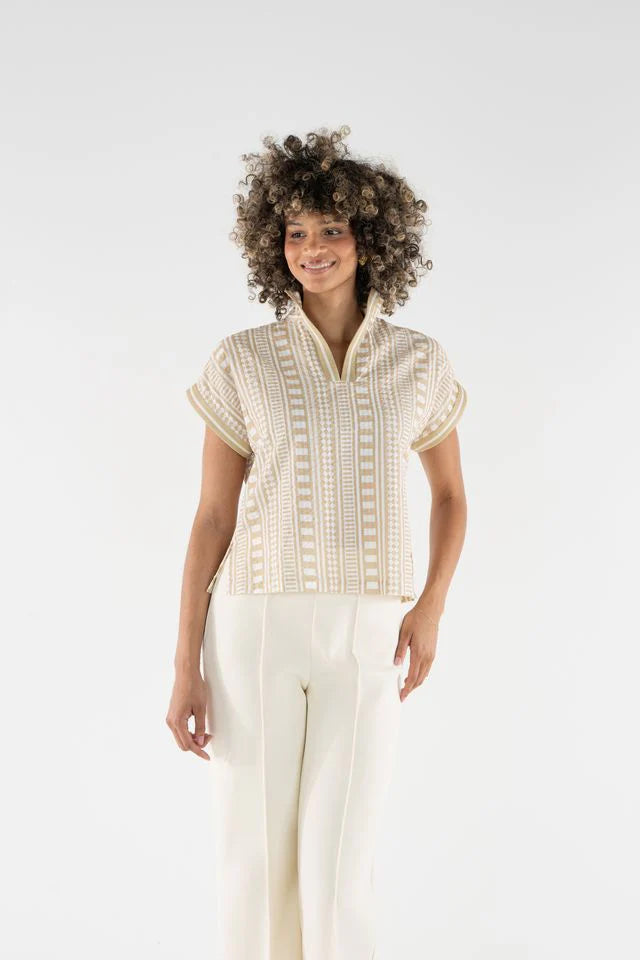 Emily McCarthy Riviera Top - Piazza Stripe