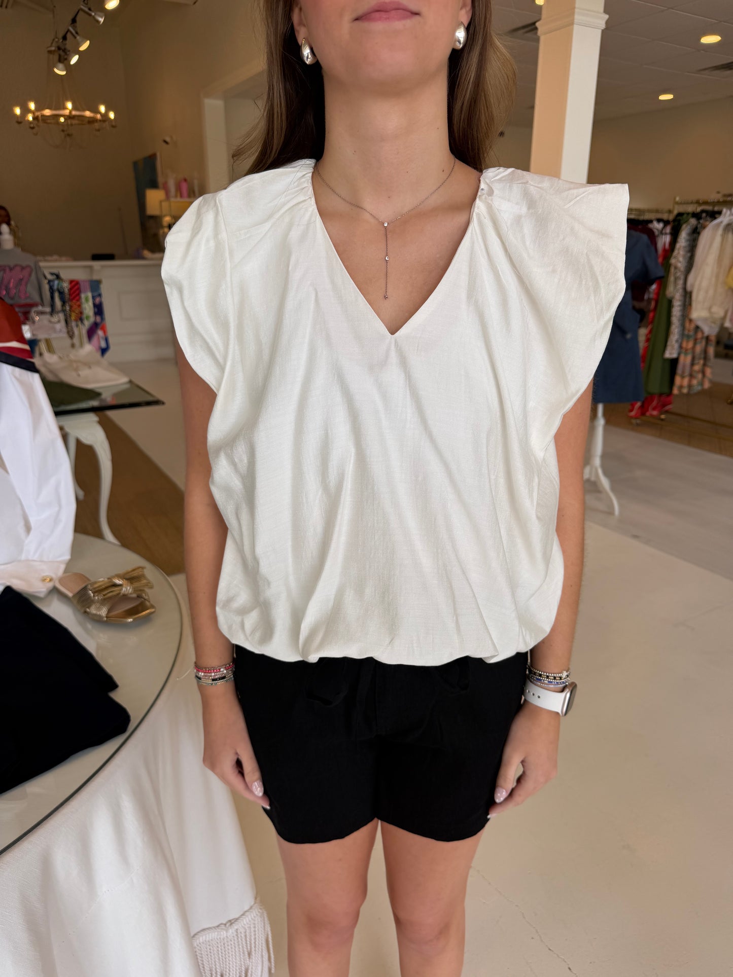 Joy Joy V-Neck Balloon Top