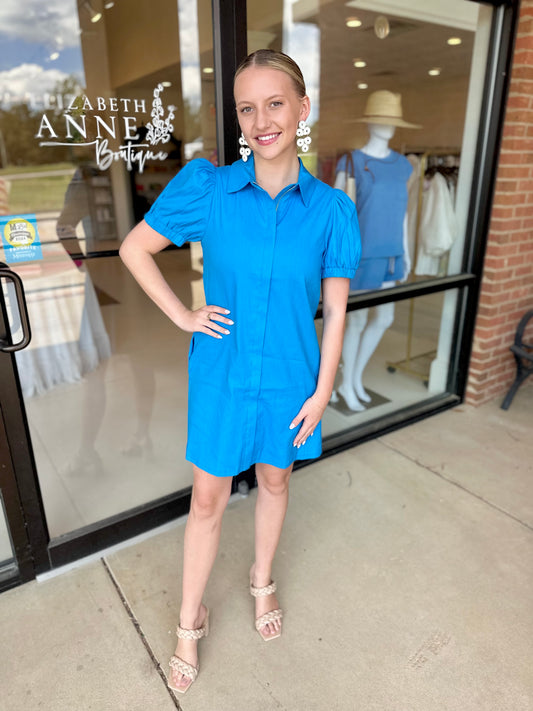 S'edge Anderson Dress- Blue Jay