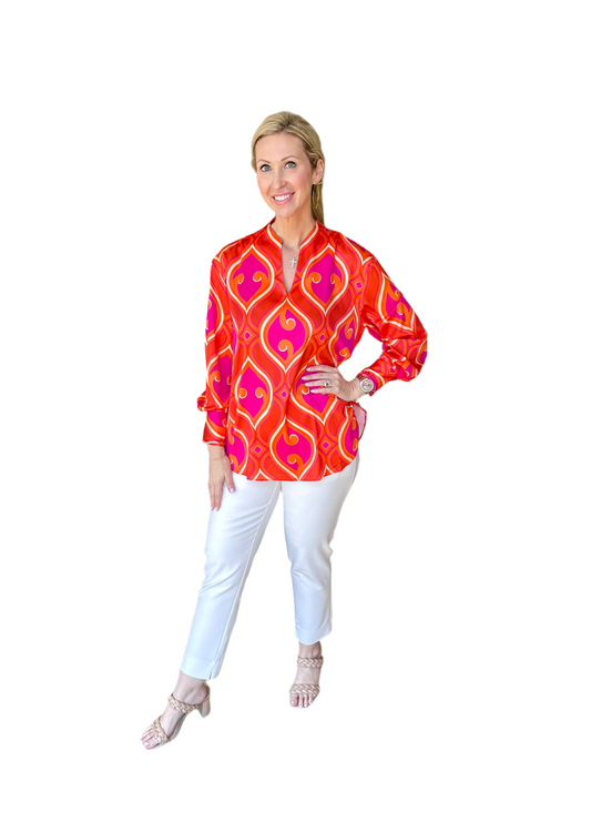 Renuar Ferrari Combo Blouse