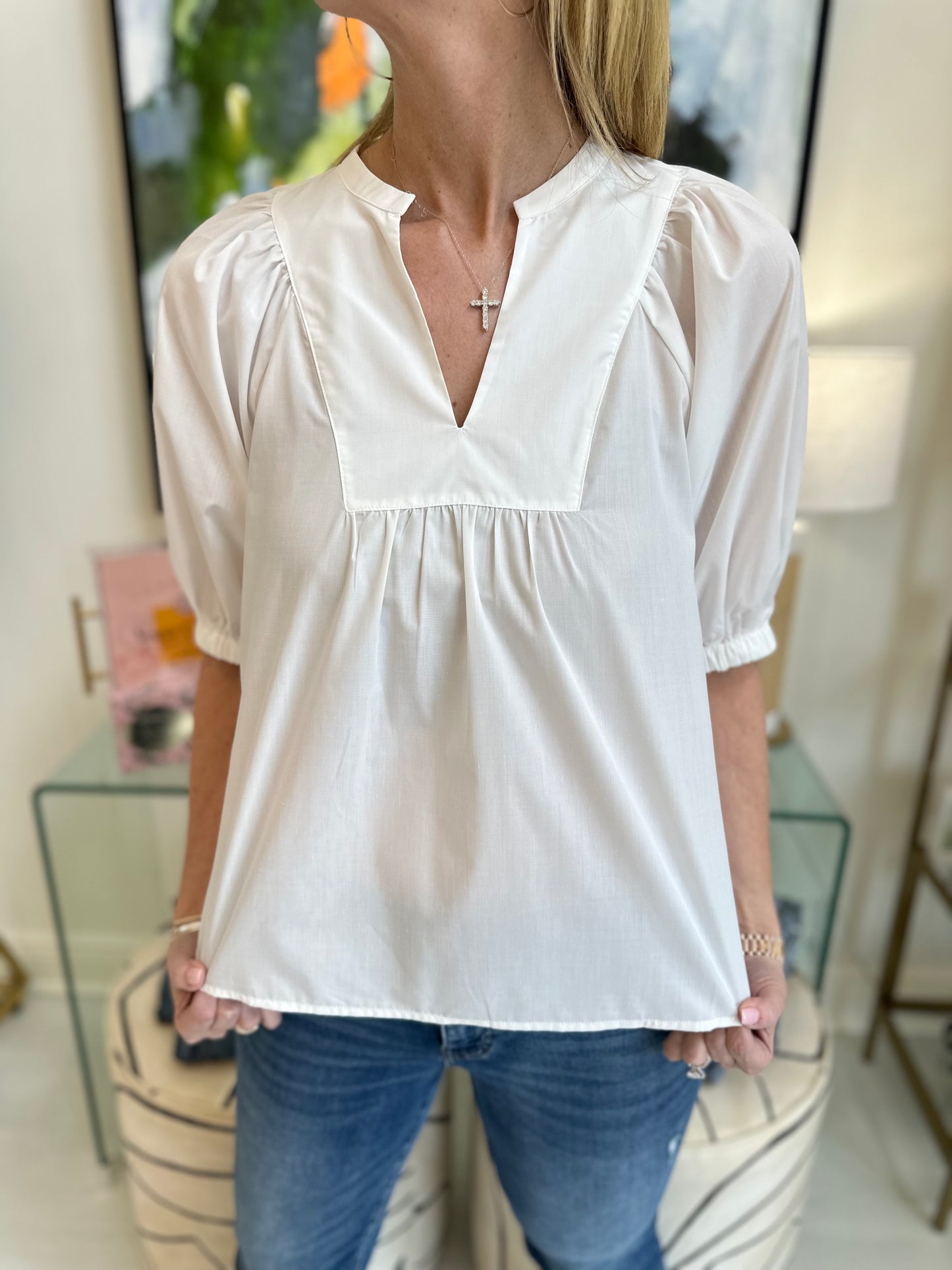 Joy Joy Front Yoke Top