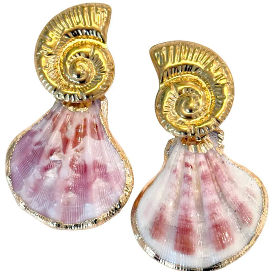 Seashell Drop Earrings