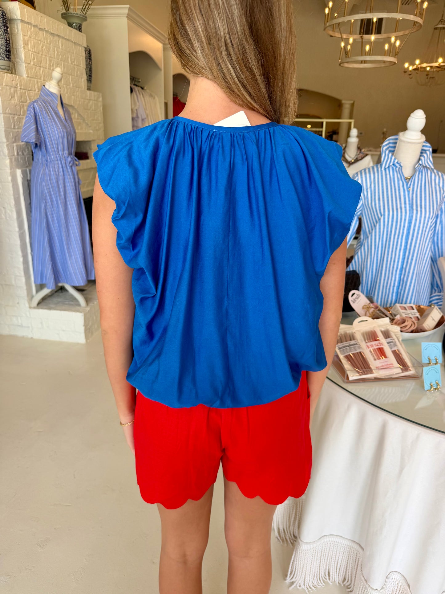 Joy Joy V-Neck Balloon Top