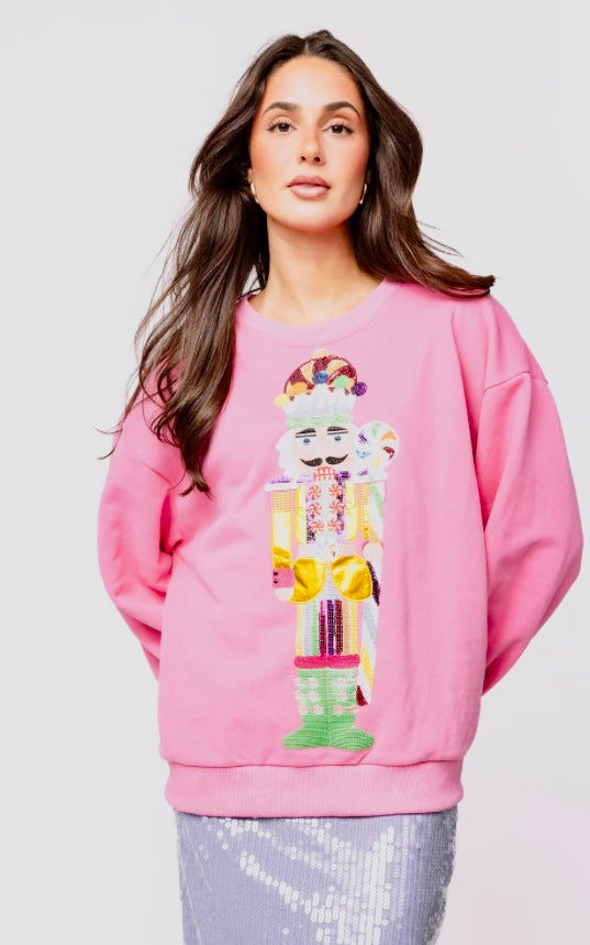 Queen of Sparkles Pink Nutcrackers sweatshirt