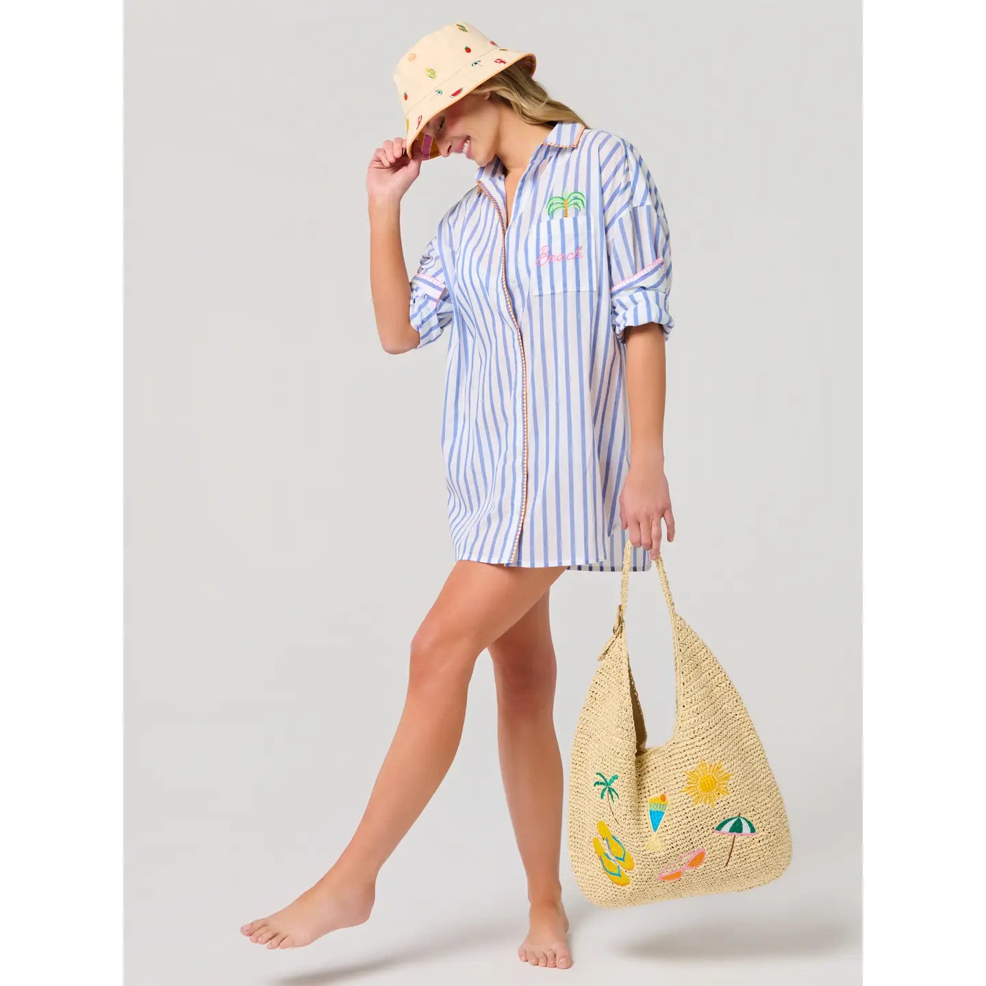 Cabana Slouchy Tote - Natural