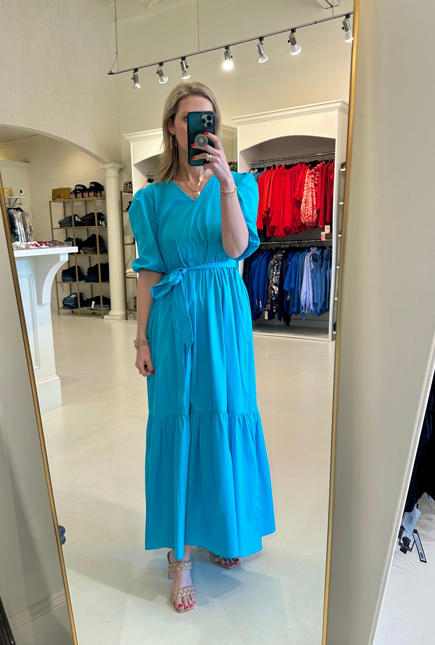 Maude Vivante Melina Dress Aqua