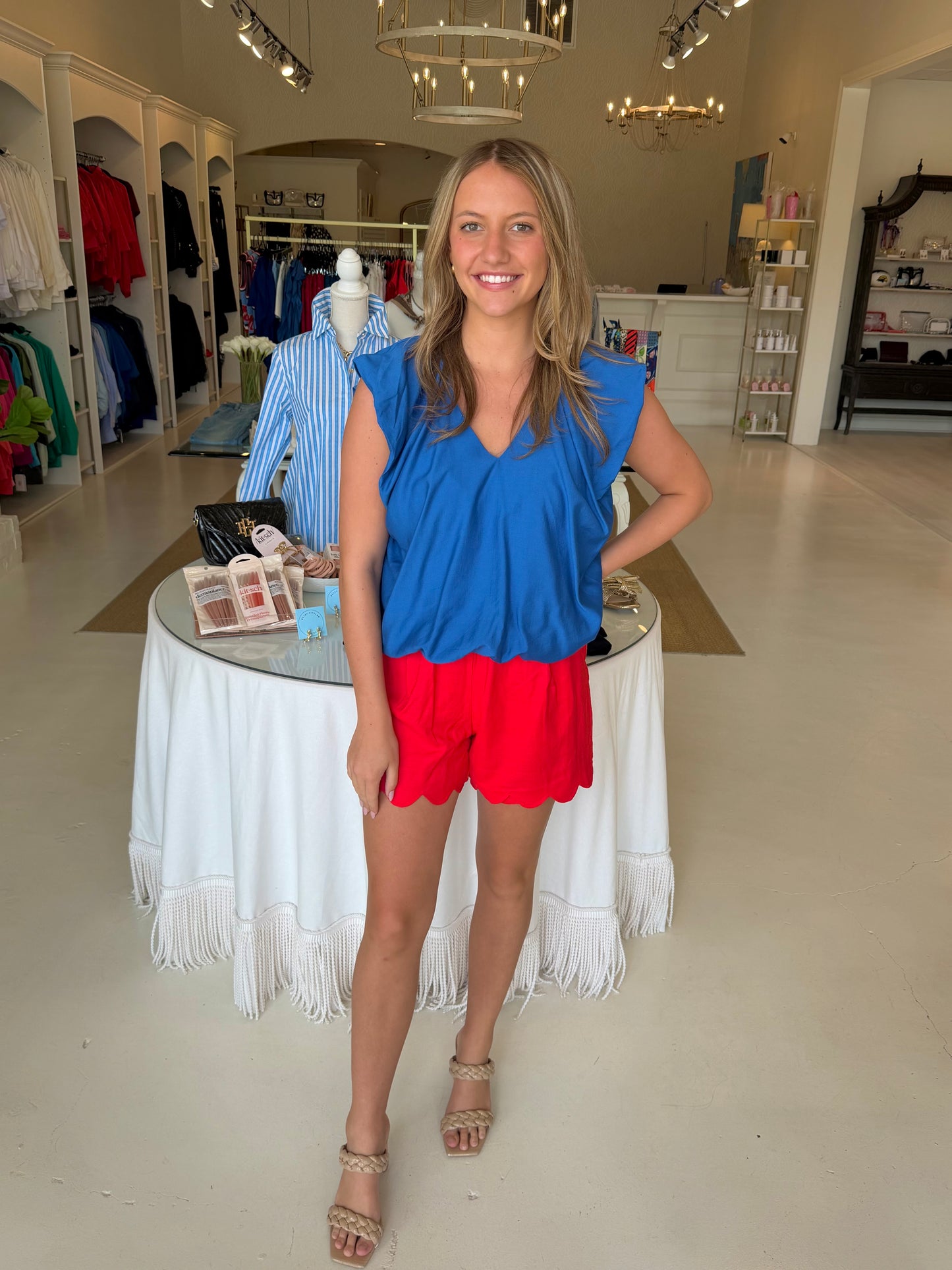Joy Joy V-Neck Balloon Top
