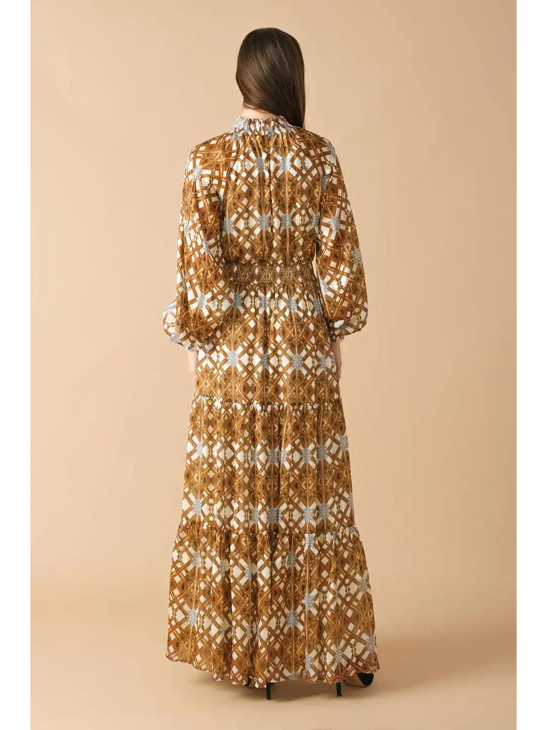 Printed Woven Maxi Dress - Contemporary