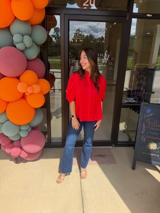 Jade Ruched Sleeve Shirt