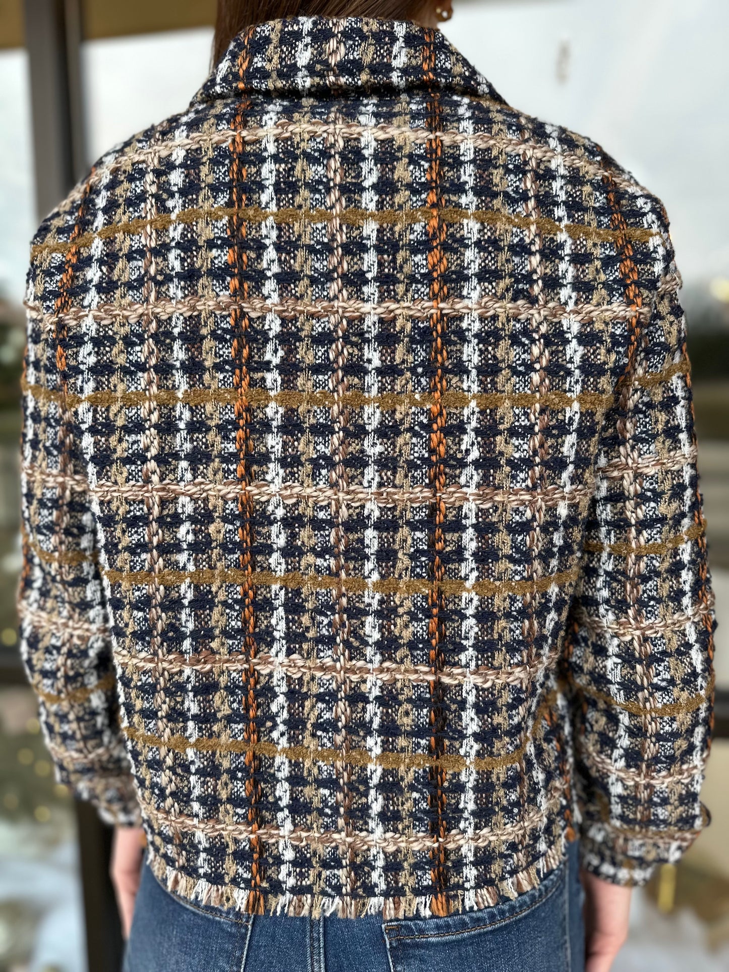 Charlie B Indigo Tweed Jacket