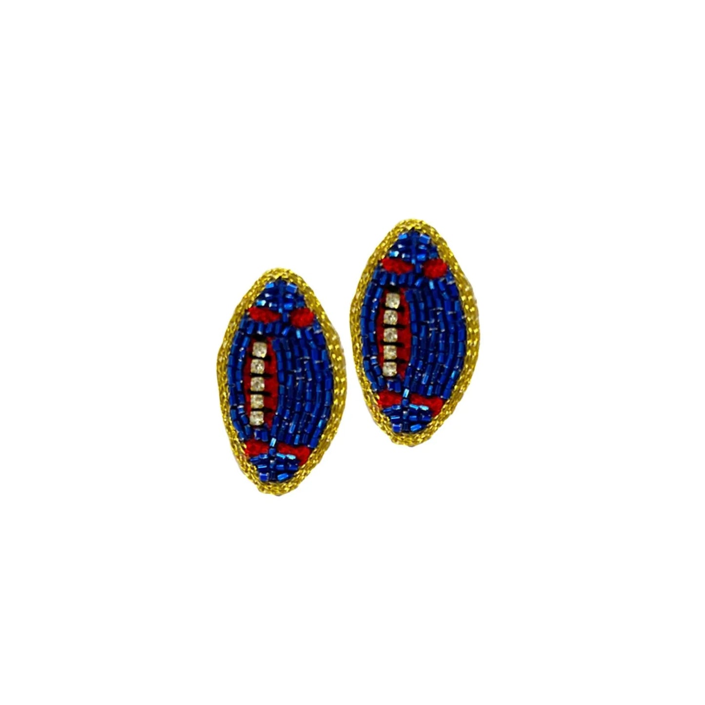 EAB Favorites Football Stud - Navy & Red