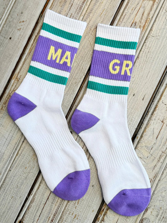 Mardi Gras Varsity Sock