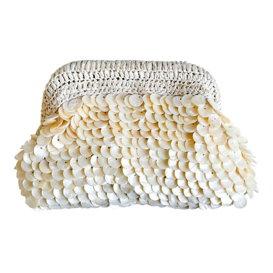 Maui Seashell Beaded Handbag