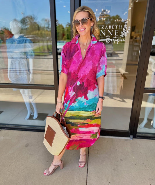 Emily McCarthy Poppy Caftan- Bellamy Sunset