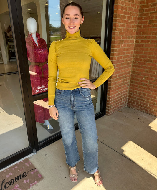 Esqualo Basic Knit Sweater - Golden Olive